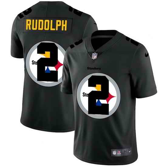 Pittsburgh Steelers 2 Mason Rudolph Men Nike Team Logo Dual Overlap Limited NFL Jersey Black